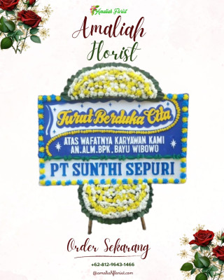 Papan Bunga Duka di Mannem