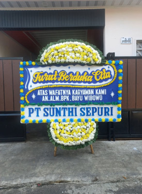 Papan Bunga Duka di Mannem
